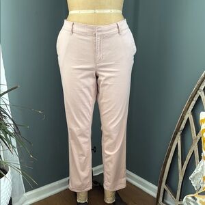LOFT Pink Cropped Ankle Pants